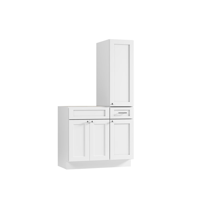 Meuble-lavabo simple 39 po Disar, Blanc