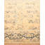 Tapis brun clair / noir noué à la main de conception unique 6 pi 2 po x 9 pi 2 po Keenan