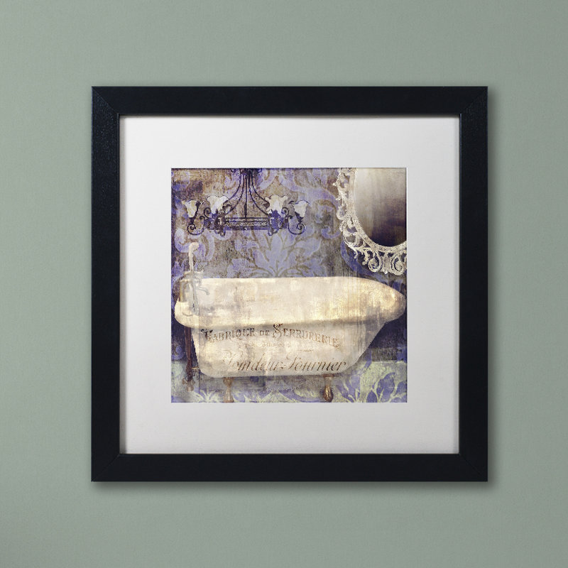Jadaya «Le Bain Paris II» par Color Bakery, impression encadrée, H 16 po x l 16 po x P 0,5 po, Cadre noir, Blanc