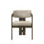 Ensemble de 1 chaise d'appoint en microfibre et finition Destin