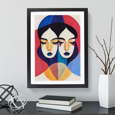 XV1022-5293X Woman Abstract Watercolour No.4 - Single Picture Frame Painting