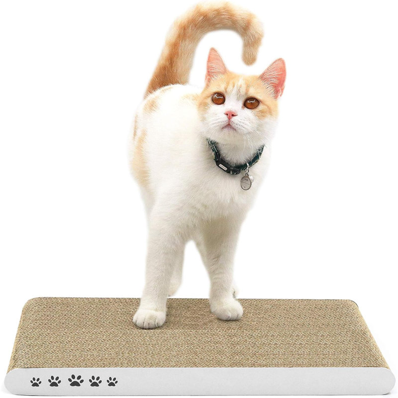 Cat Scratcher Cardboard Cat Scratch Pad With Premium Scratch Textures Design Durable Cat Scratching Pad Reversible