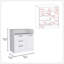Commode compacte Omaha avec 3 tiroirs et une armoire-735085477