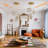 3-light Glass Suspended Chandelier