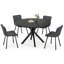Table spacieuse en bois de style Mid-Century moderne pour la salle à manger et les petits espaces