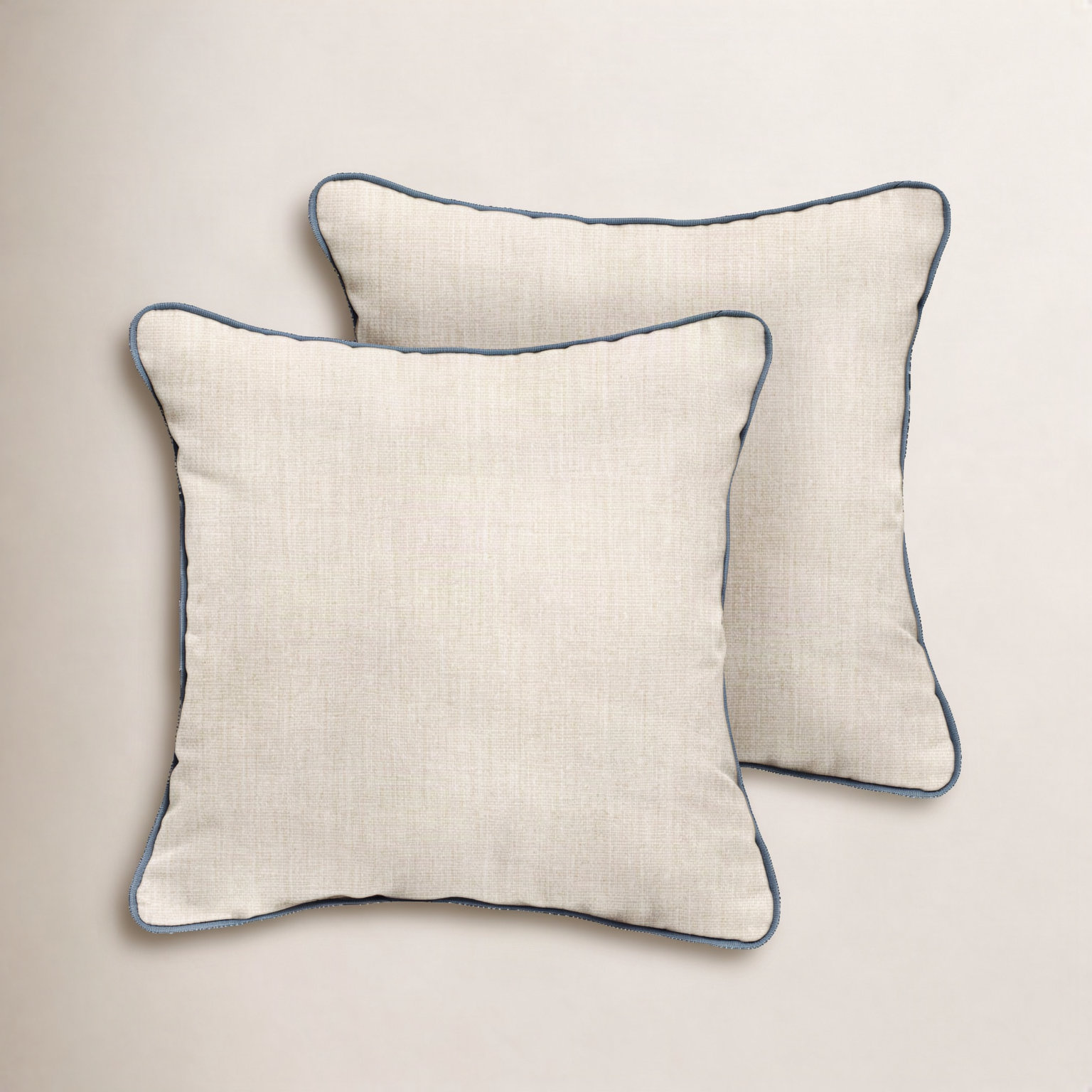 Jaclyn Sunbrella® Throw Pillow, 16" x 16", Blue/Pumice