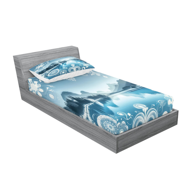 Microfiber Sheet Set, Twin Sheet Set with 1 Pillowcase