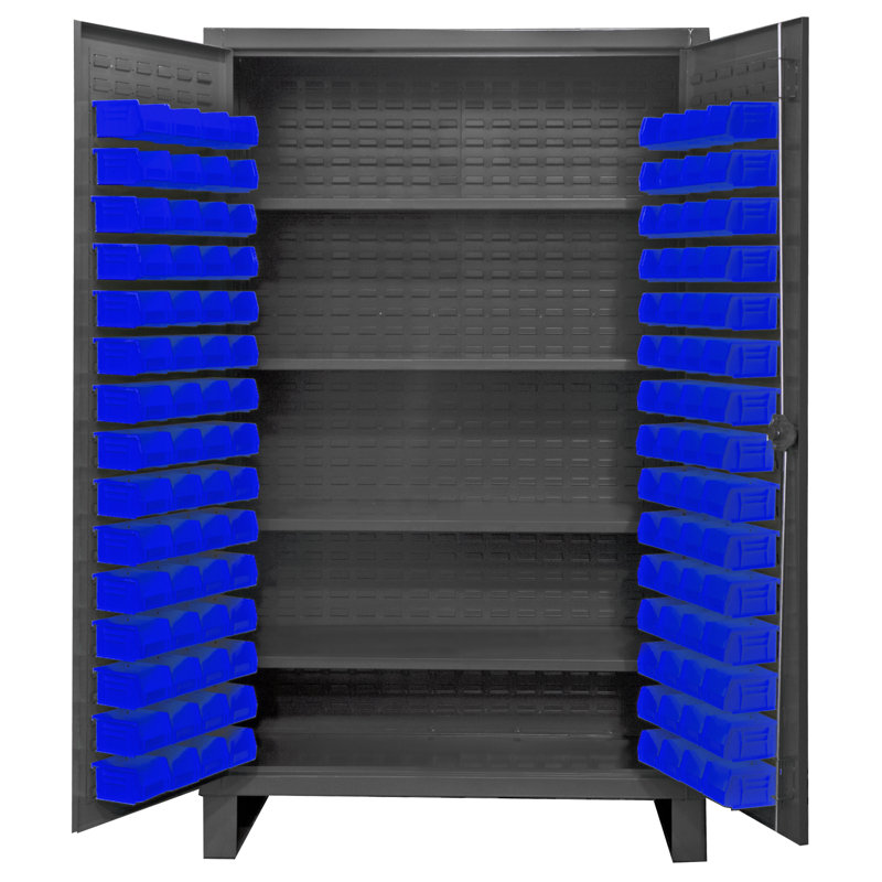 Single Storage Cabinet ( 78'' H x 48'' W x 24'' D), Blue