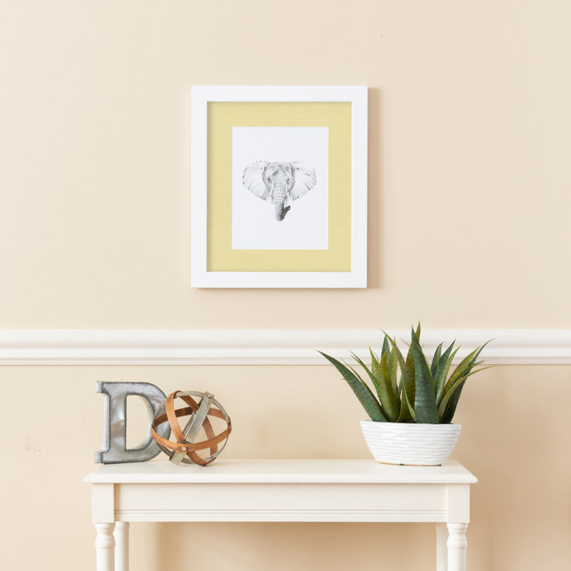 Cadre pour photo simple blanc mat 10 "x 10", Bouton d'or