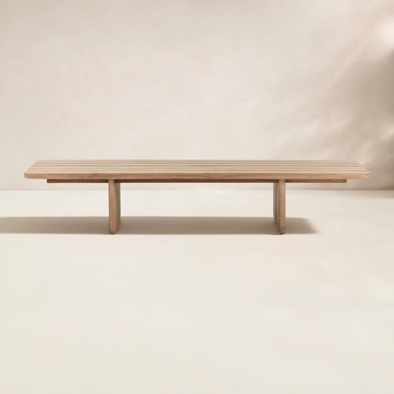 Hudson 63" Outdoor Coffee Table Natural