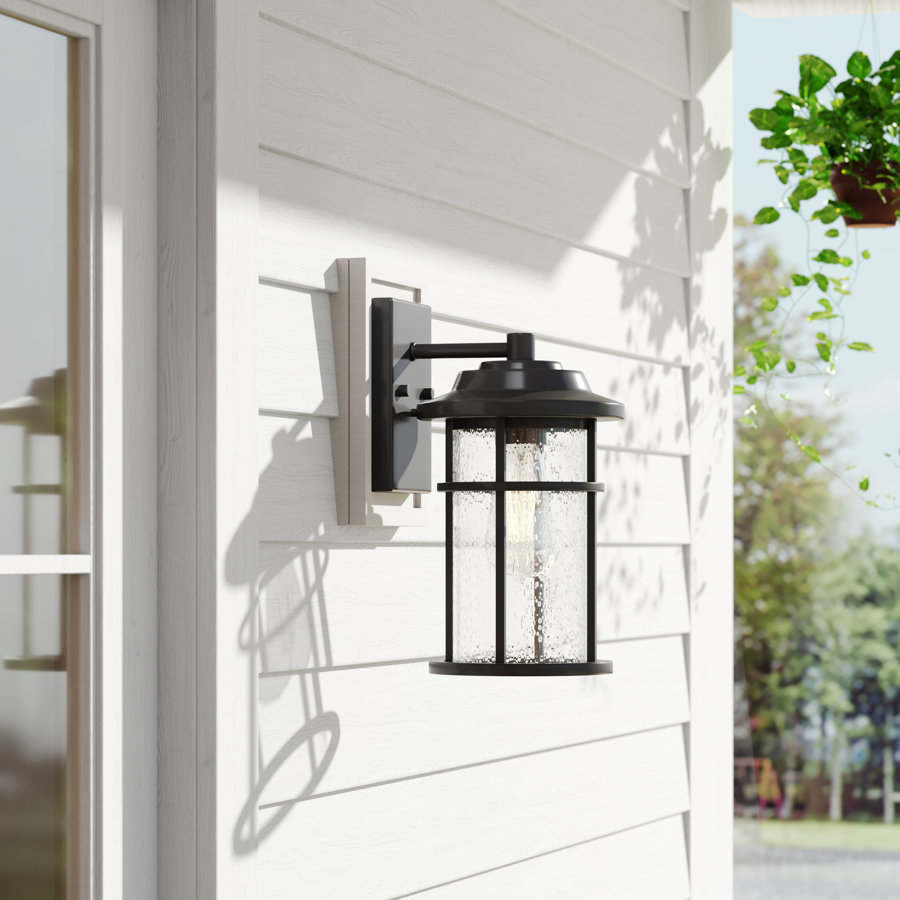 Schlesinger Seeded Glass Outdoor Wall Light
