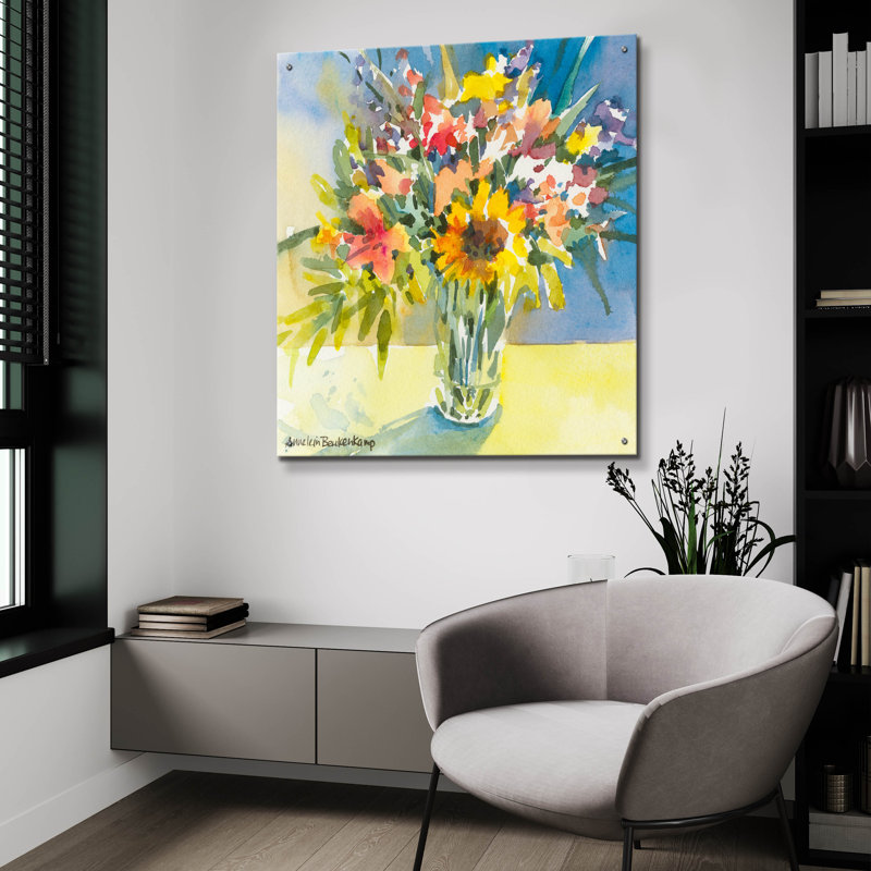 «Harvest» par Annelein Beukenkamp, art mural en verre acrylique, H 36 po x l 36 po x P 0,2 po