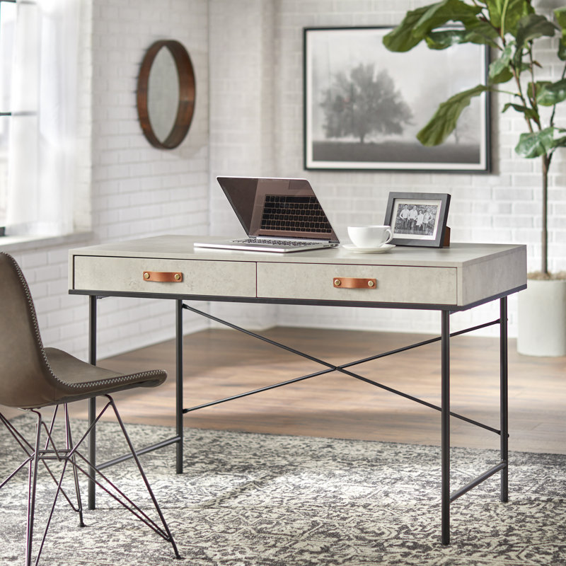 Absher Metal Base Writing Desk