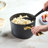 Farberware Forged Induction Cookware Nonstick Saucepan With Lid, Dishwasher Safe, 3 Quart, Black