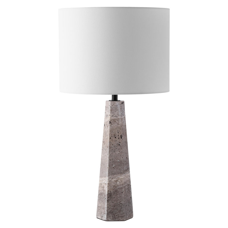 Gabryanna Standard Table Lamp, Travertine