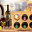 6 Bottle Wine Bottle Rack Beige