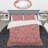 Peach Floral Paisley - Abstract Duvet Cover Set - Microfiber Polyester-1574168275