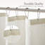 1-Piece Ivory Sheer Shower Curtain - 72X72 Inch - Light Filtering, Modern Bathroom Liner | Gift Idea