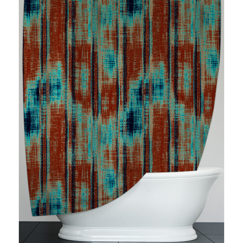 Abstract Shower Curtain, 70" H x 71" W