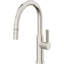 Corsano Contemporary Pull Down Kitchen Faucet with Button Sprayer Low Arc Spout and FB Series Handle-1298858094