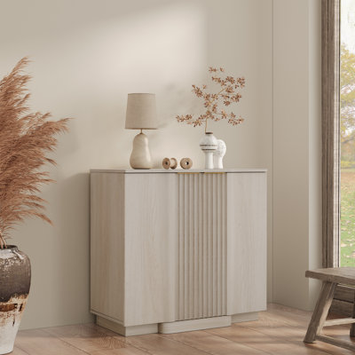 Buffet à panneau cannelé 31,5 po Designer Modern