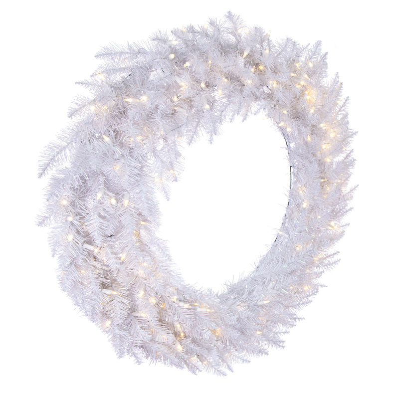 Couronne artificielle épinette blanche Sparkle, 48 po