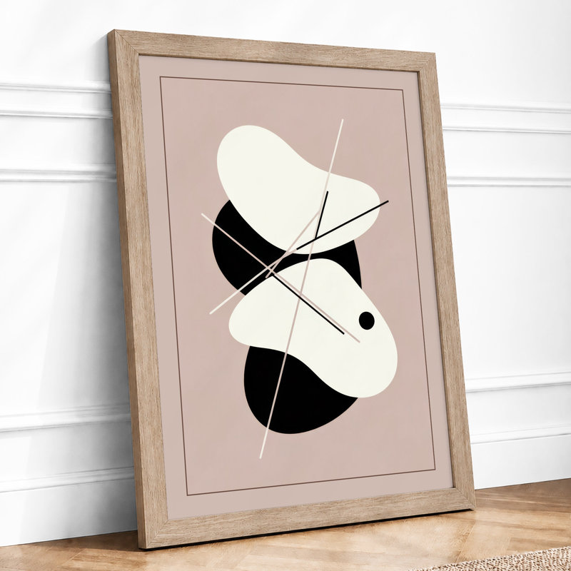 Contrast Geometric - Print, A2 - 59.4 x 42.0 cm, Oak