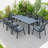 Letendre Rectangular Metal Outdoor Dining Table , in. W 35.43'' in. D-92637572