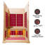 Sauna infrarouge lointain compatible avec la pruche du Canada pour 2 personnes KISRAIS