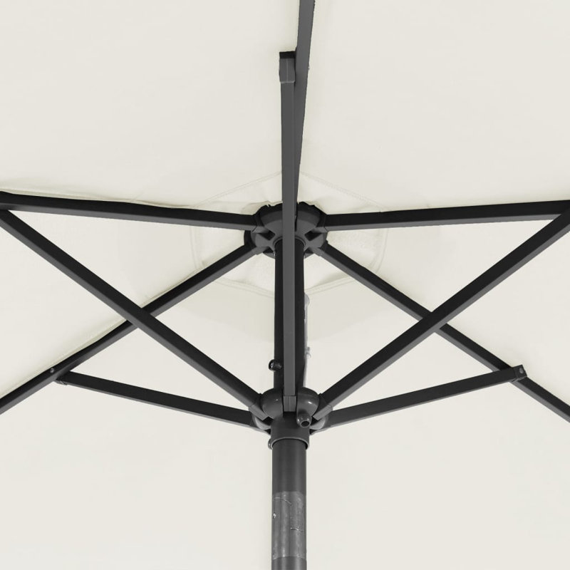 Beach Parasol, 212cm H x 225cm W x 225cm D, White