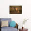 Golden Savanna Lion Family Contemporary Cat Lion Nature Sunset Wall Art Print-785004951