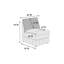 Canapé modulaire contemporain sans accoudoirs 1pc
