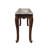 Dalgiza Transitional Rectangular Sofa Table with Marble Top in Natural and Cherry