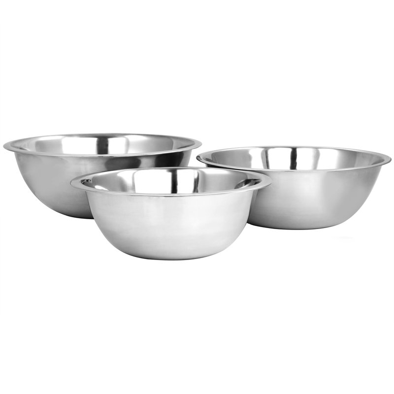 Ensemble de 3 bols à mélanger en acier inoxydable Martha Stewart