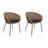Comfortable Patio Lounge Chairs, Steel Wicker Modern Set For Patio Home