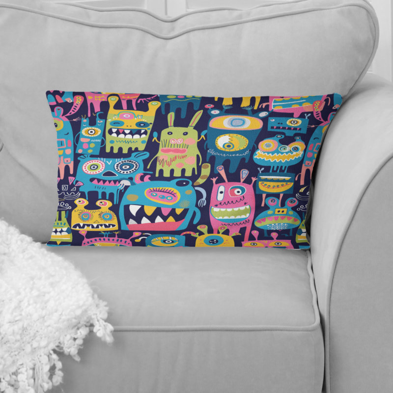 Coussin lombaire pour enfant, Bleu / Vert