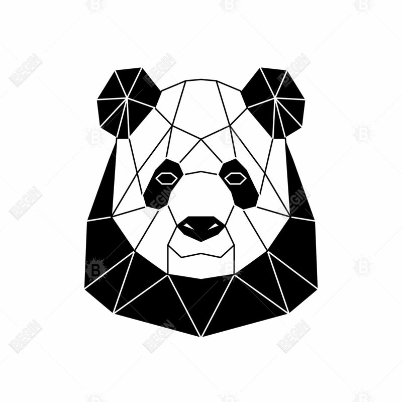 " Geometric Panda "