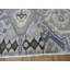 Tapis unique en laine noué à la main bleu / gris 8 pi 1 po x 9 pi 10 po Mahmood