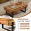 Table basse avec pieds en traîneau Nuha Ming L 47,2 po x l 23,6 po Nuha-1753106409-1751319072