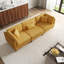 3 - Piece Upholstered Corduroy Modular Sectional with Pillow Back and Solid Wood Legs-1460685220