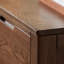 Armoire d'appoint en bois massif de couleur noyer noir