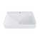 Reno 23" W x 18" D Rectangular Vitreous China Semi-Recessed Vessel Bathroom Sink with Three Overflow