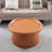 Round Travertine Fluted Base Center Table