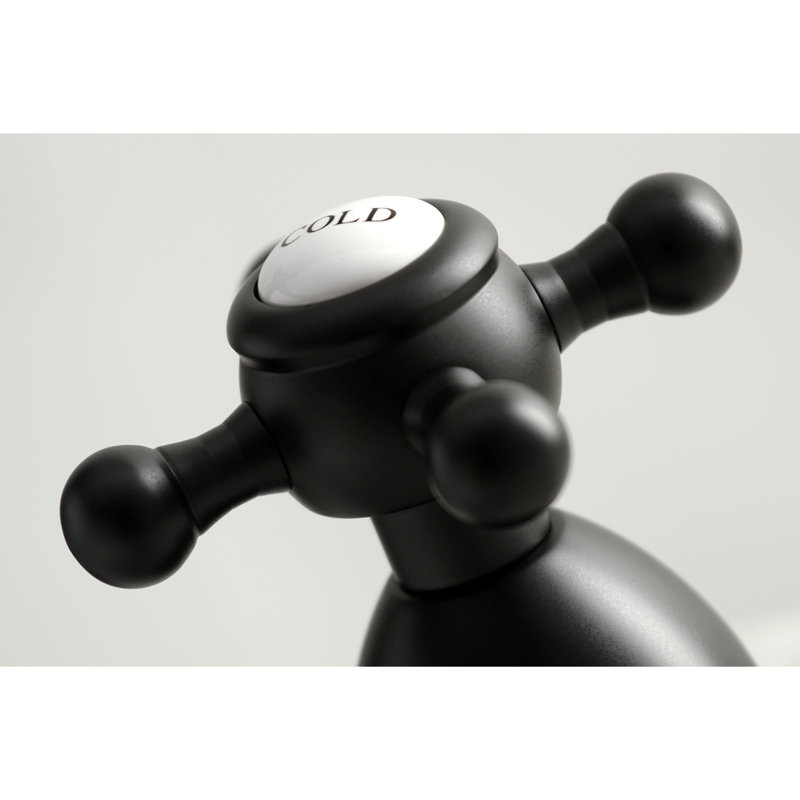 Heritage Matte Black Nickel Dual-Handle Widespread Bathroom Faucet