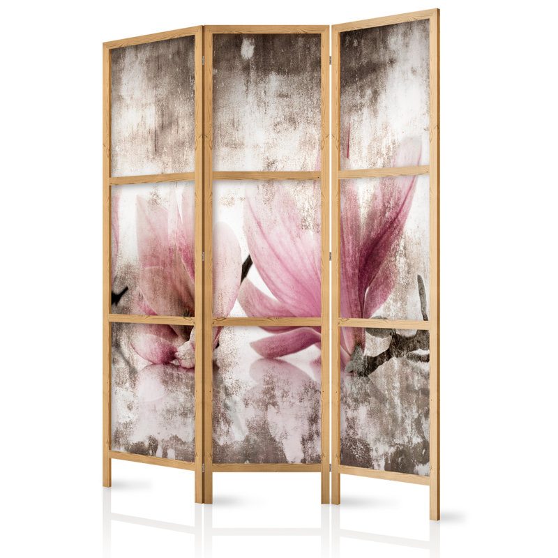 135cm W x 171cm H 3 - Panel Solid Wood Folding Room Divider