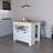 White 2-Door Kitchen Island-2039450668