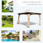 Pavillon de jardin 10 pi x 12 pi avec 2 toits ouvrants et une structure en acier, pour le support de la cour arrière, un écran fermé, une plate-forme aquatique