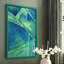 «Geometric in Cool IV», reproduction encadrée - bois massif-421633739-421633740