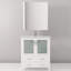 30" W X 17.51" D White Bath Vanity With Ceramic Surface, Faucet, And 28" 32" H Mirror 18.25" Featuring Top,