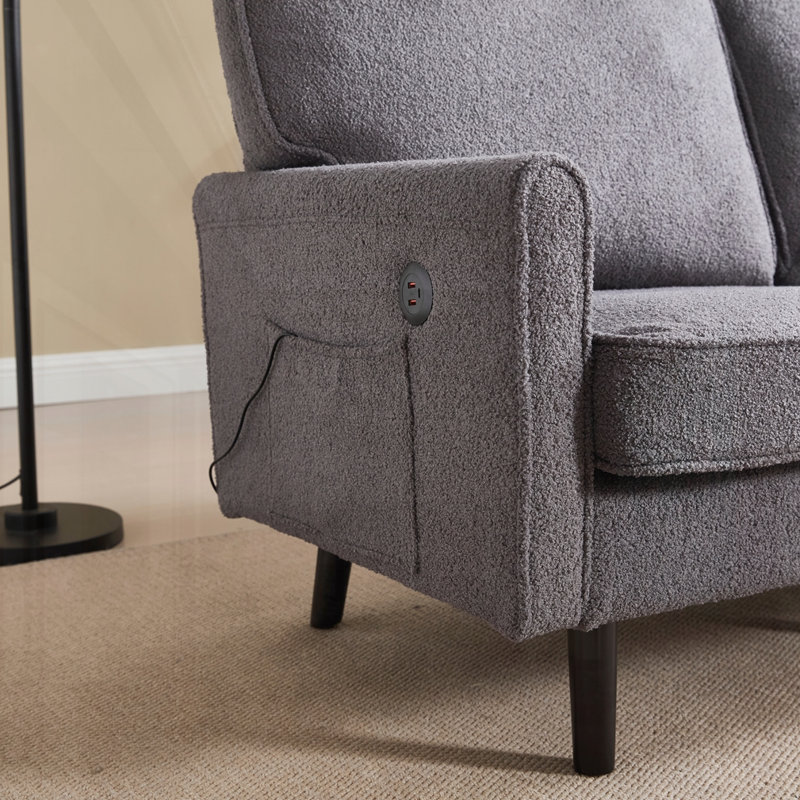 Causeuse moderne Mid-Century, Gris
